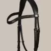 Nalanta Bitless Bridle Black - Fittings: Silver - Image 3