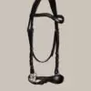 Nalanta Bitless Bridle Black - Fittings: Silver - Image 6